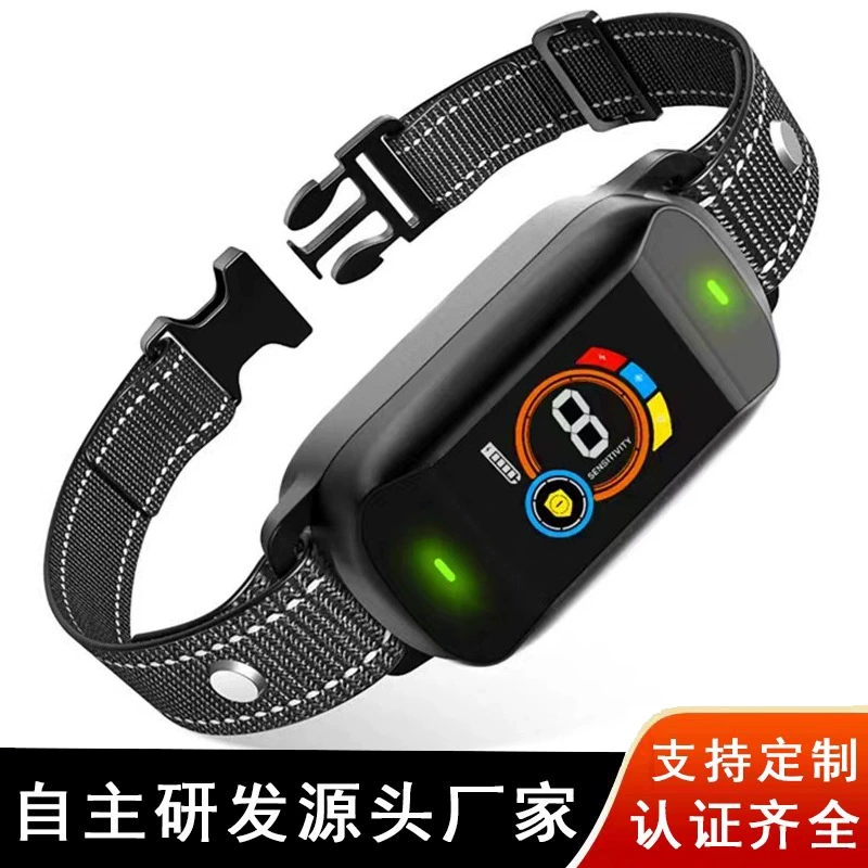 Новое устройство для дрессировки собак Amazon с цветным экраном, водонепроницаемое, перезаряжаемое, умное устройство для дрессировки собак, электронный ошейник-ограничитель для животных