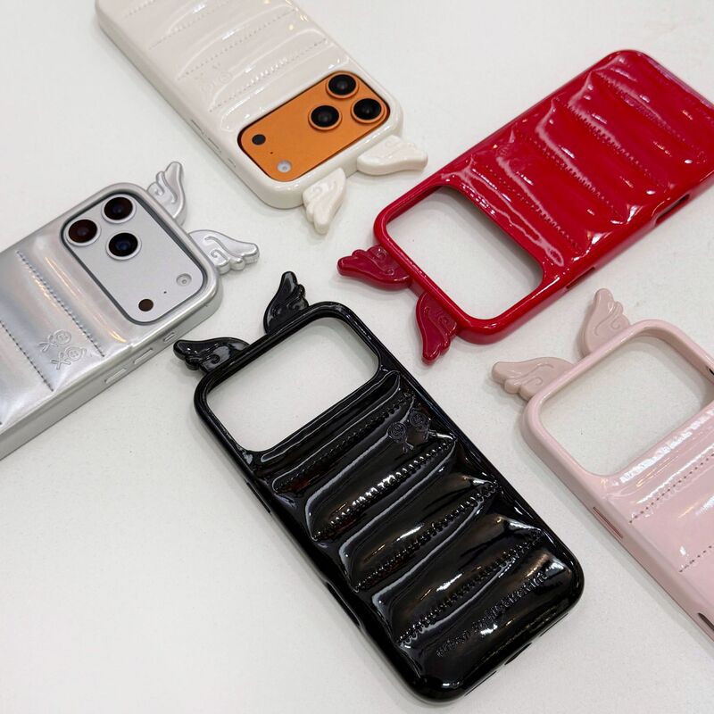 Down Jacket-Style Angel Wings iPhone 17/16/14/15 Pro Max Phone Case Anti-Drop 13 Down Jacket-Style Angel Wings iPhone 17/16/14/15 Pro Max Phone Case Anti-Drop 13