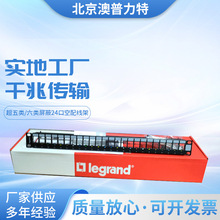 原装正品TCL罗格朗超五类/六类屏蔽通用24口模块式空配线架632784