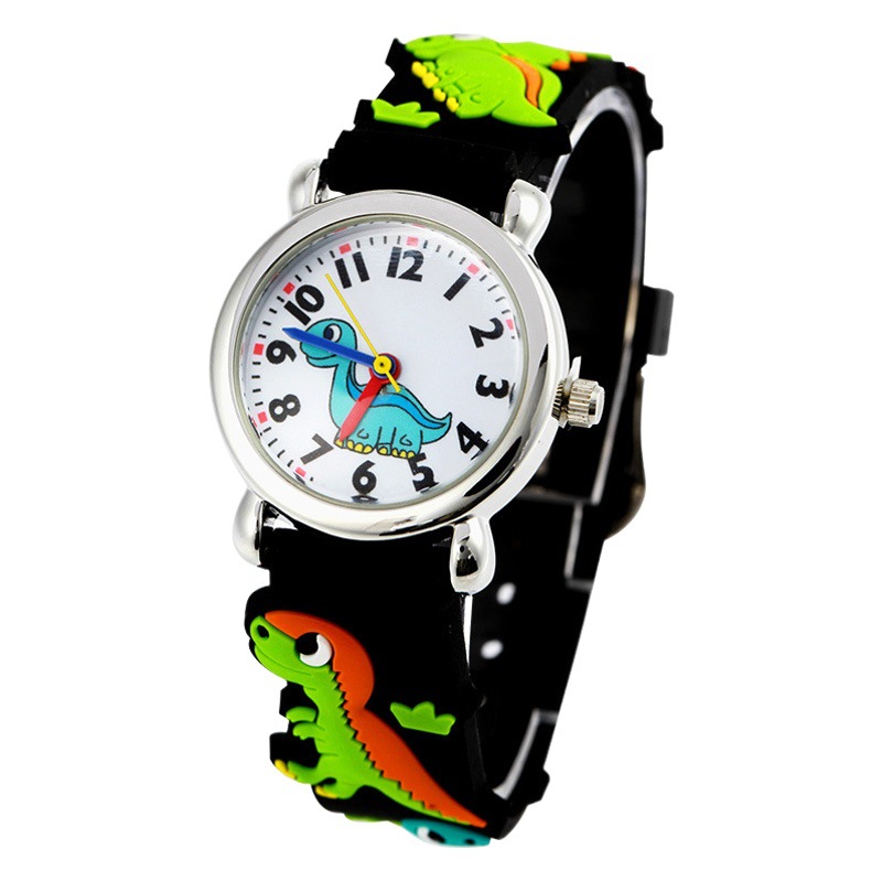 Blue Dinosaur Children's Watch Cartoon Quartz Watch Round Pointer Cute Boy Waterproof Watch Children's Watch