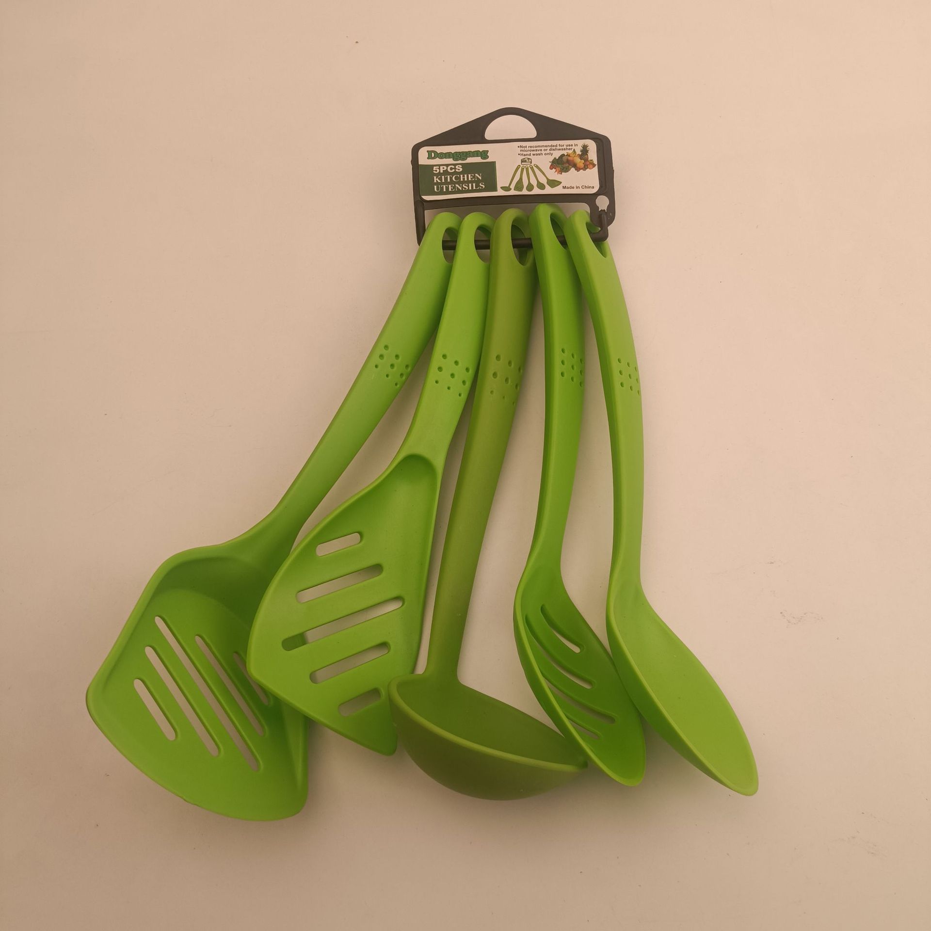 Juego de Utensilios de Cocina de Nylon con Mango de PP, Modelo 2025, Juego de Seis Piezas Antiadherentes, Espátula y Cuchara, Herramientas de Cocina, Venta al por Mayor