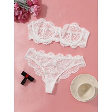 Z 84935 Lace Transparent Underwear Set ��˿���� ŷ���羳