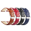 Bamboo watch strap, genuine leather, crocodile print