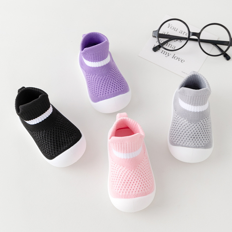 Primavera y otoño zapatos para bebés, zapatos para niños y niñas con suela suave, zapatos de piso casuales transpirables, zapatos ligeros