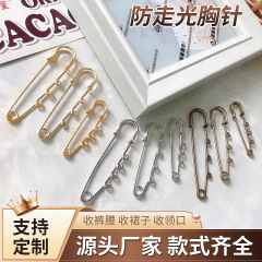 韓国版高品質安全ブローチリング大ピン保色メッキ手作りリング大ピン欧標DIY胸