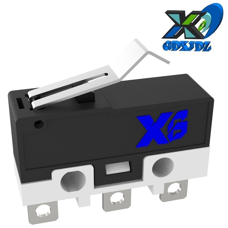 灯具大电流微动开关 数码电器按压微动开关 弯柄大电流微动开关5A