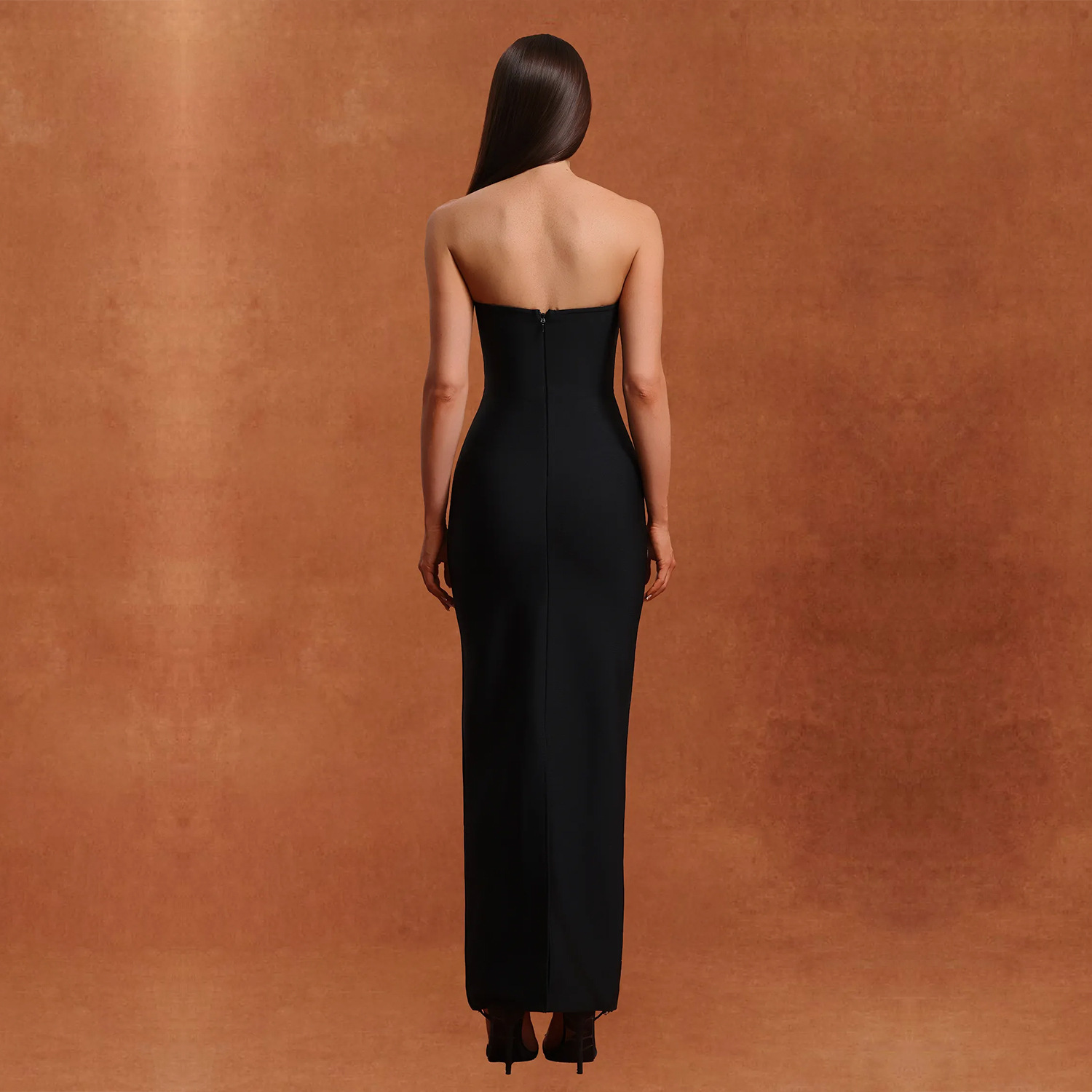 C7503 Aliexpress transfronterizo amazon ropa de moda europea y americana sexy de pecho de alta gama con un vestido de espalda abierta image 5