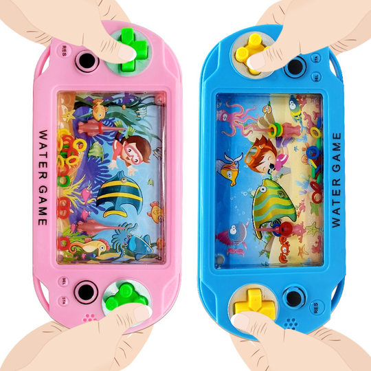 Classic large children's ring game machine toy plastic water machine toy early education puzzle nostalgic stall hot sale