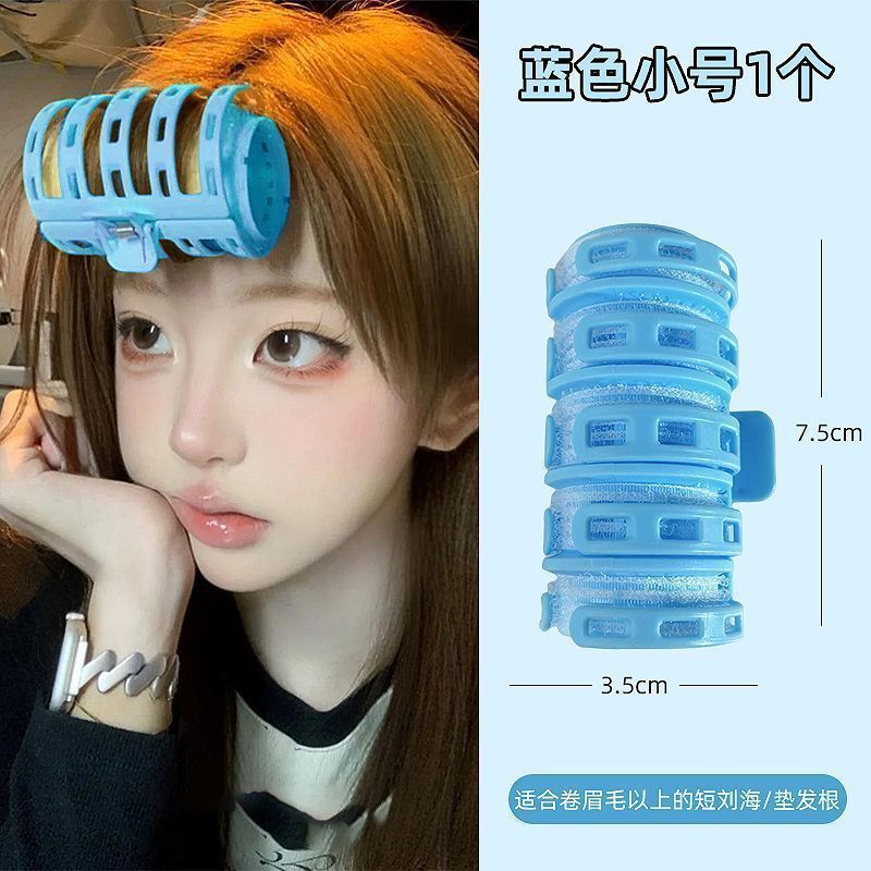 エアバングローラー、8の字バング、ふわふわカーリーヘア、フレンチスタイリングヘアアイロン、怠惰な学生カーリング、Lサイズ|undefined