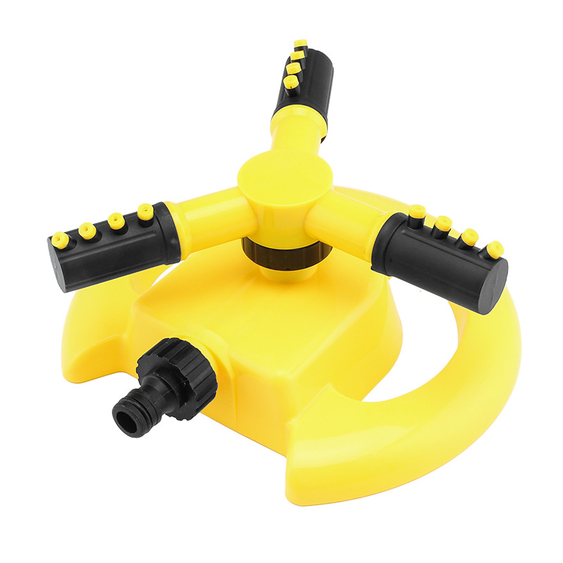 Fabricante 360 grados rotación automática tres tenedor rociador de riego rociador giratorio rociador independiente riego máquina