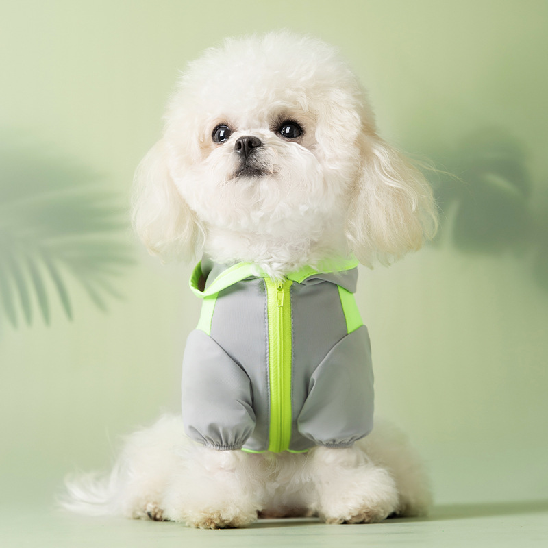Perros verano al aire libre frío protección solar con capucha ropa de protección solar perros pequeños y medianos Teddy Bichon prevención de insolación ropa para perros