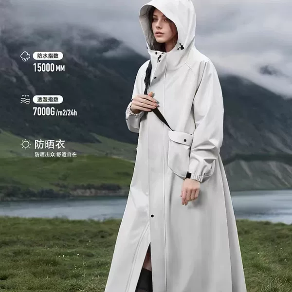 Outdoor Windbreaker, Running and Mountaineering Raincoat, Waterproof and Thickened, Adult Cycling Rainstorm-Proof, Windproof and Sun Protection Clothing, Cross-Border Hiking