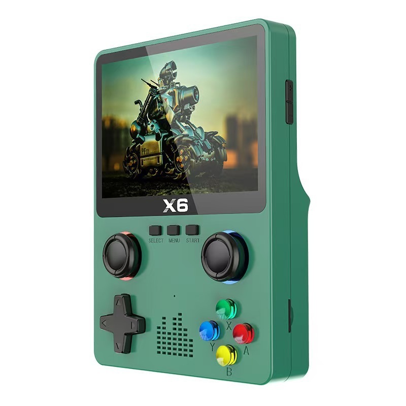 X6 携帯ゲーム機 HD 大画面 PS1 デュアルジョイスティックエミュレータレトロゲーム機ハンドヘルドファクトリーアウトレット|undefined