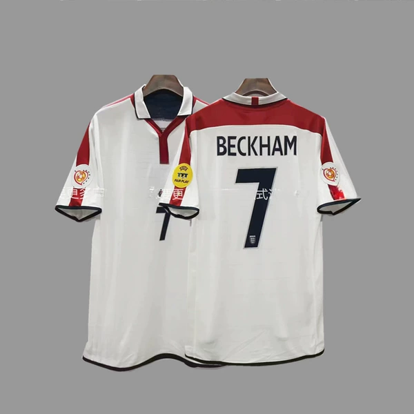 2004 England home print No. 7 Beckham +2 armband