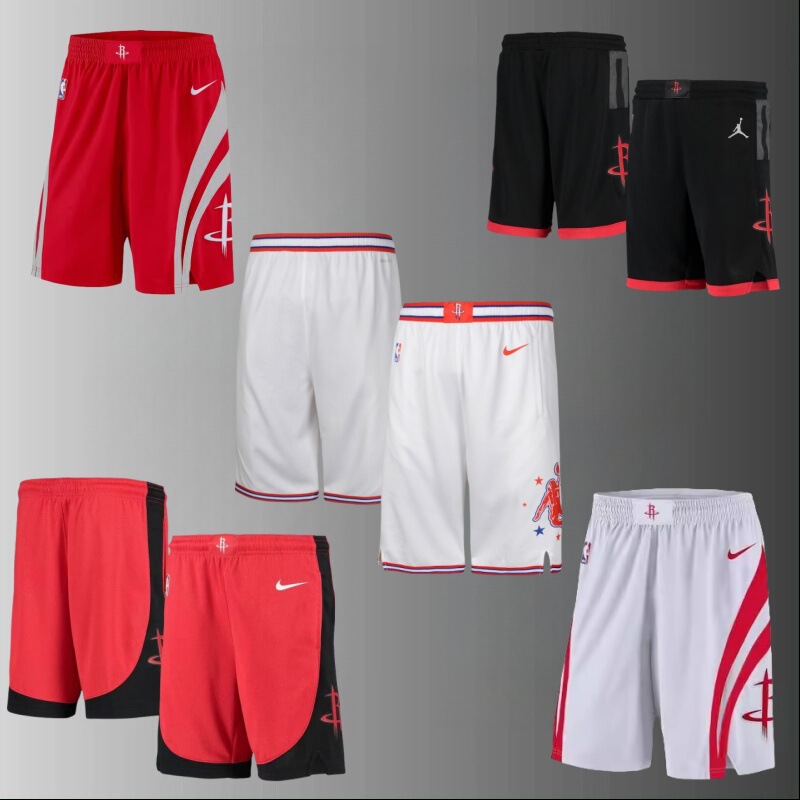 Nba Houston Rockets Game Pants Harden Mcgrady Green Men's Basketball Pants Nba City Version Training Pants