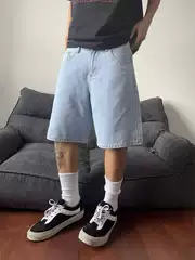 Summer Trendy Niche Retro Denim Shorts Men's 2025 New Loose Casual Trendy Brand All-match Five-point Pants