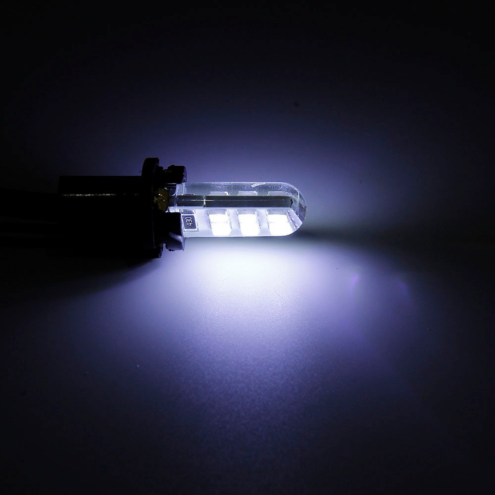 Lámpara LED de automóvil T10 2835 12SMD silicona goteo de goma de silicona alta luz de matrícula LED amplia lámpara de puerta
