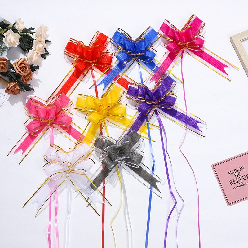 Transfronterizo 50 gran patrón de piedra hilo de nieve arco flor tirada a mano tela no tejida Festival de la boda guirnalda cinta guirnalda