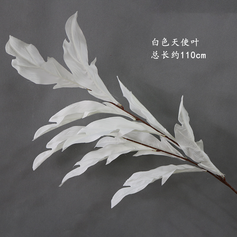 Material de flor de boda blanco brumoso artificial Misty Wedding Hall decoración camino plomo arreglo de flores techo flor artificial Flor de plástico