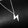 Fashionable necklace stainless steel hip-hop style, glossy universal pendant, internet celebrity, simple and elegant design
