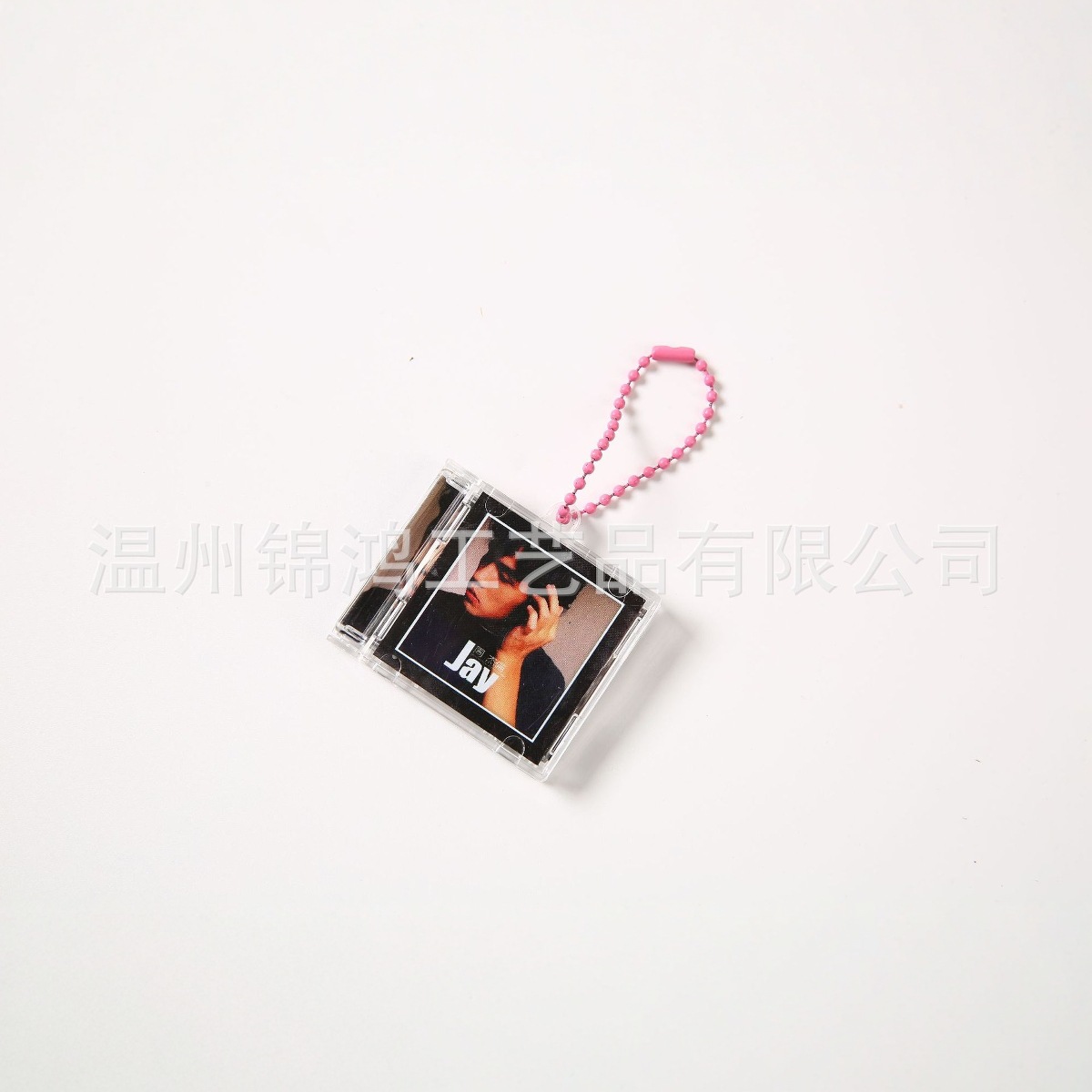 现货nfc周杰伦亚克力迷你CD钥匙扣周边爆款物料钥匙挂件可定 制