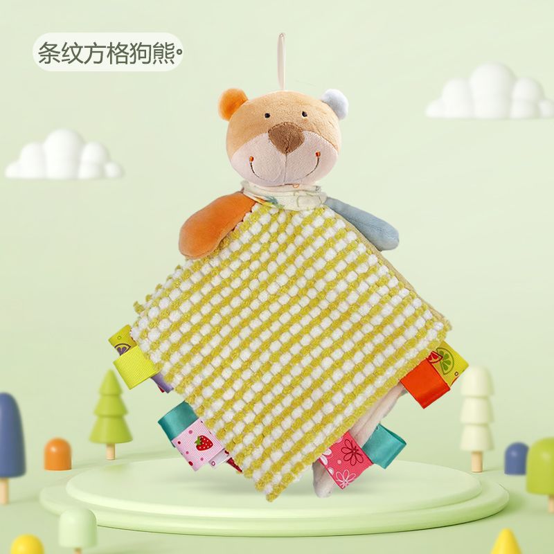 Juguete transfronterizo para bebé, servilleta cómoda de 0 a 1 años, mordedor masticable, colgante de muñeca, juguete de peluche para bebé 6