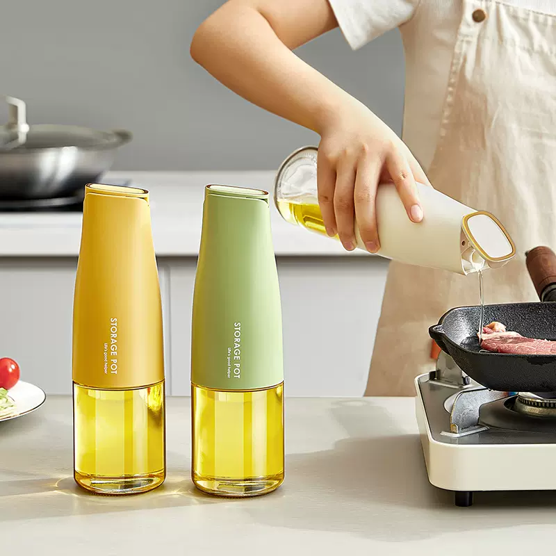玻璃油壶家用高端厨房酱油料酒香油醋调料瓶套装防漏不易滴挂油罐