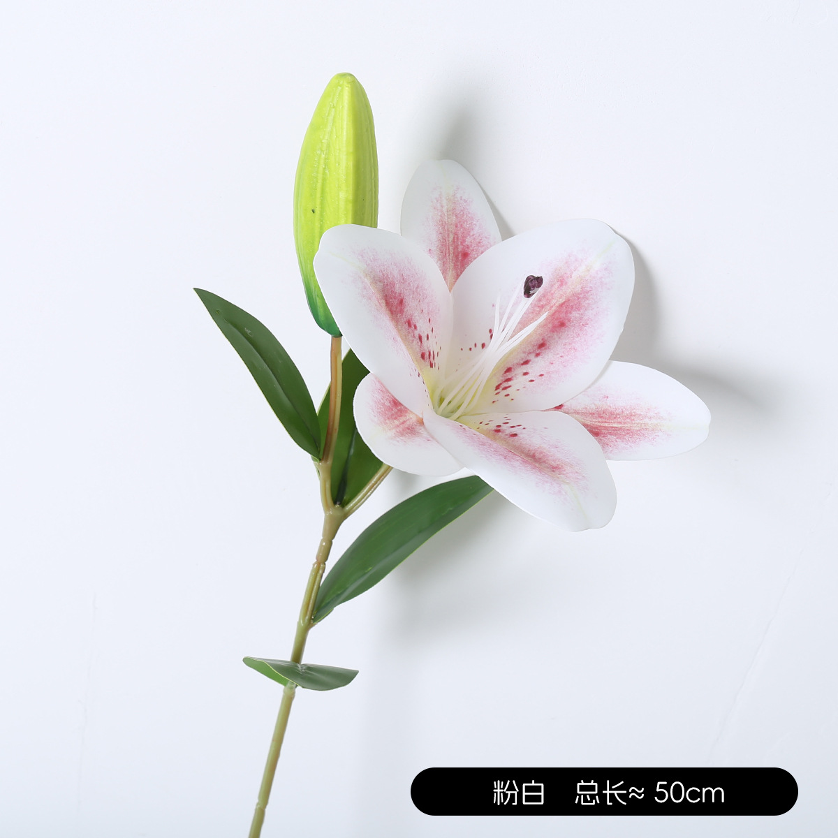 Fabricantes al por mayor boda decoración del hogar flor falsa 1 flor 1 brote mini película de una sola mano 2 lirios de flores artificiales