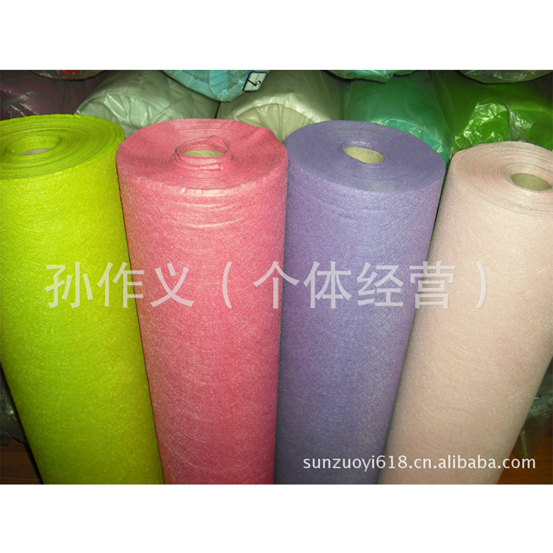 厂家供应服装鞋帽箱包鞋垫涤纶针刺无纺布 水刺无纺布不织布现货