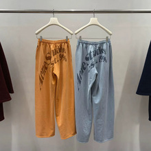 高品质~26春夏新品女士复古徽标印花做旧松紧腰休闲裤长裤裤子女