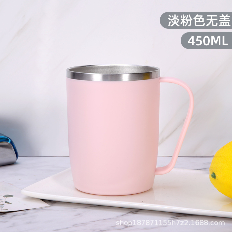 Tienda departamental Taza de enjuague bucal de acero inoxidable de 300ml Taza de leche Taza de café doble Taza de agua para niños Taza de lavado Taza de cepillo de dientes Tanque
