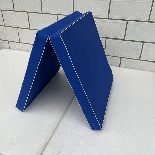 Pu leather dark blue 2 folds 100*50*5
