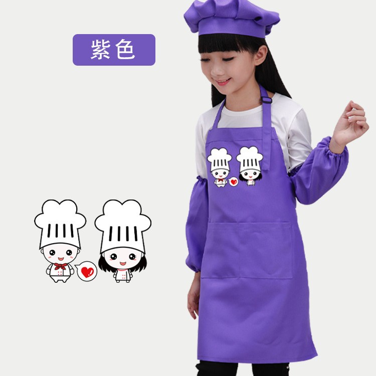 Delantal para niños ropa de pintura impermeable personalizada jardín de infantes galería de arte logotipo de impresión ajustable delantal de publicidad al por mayor