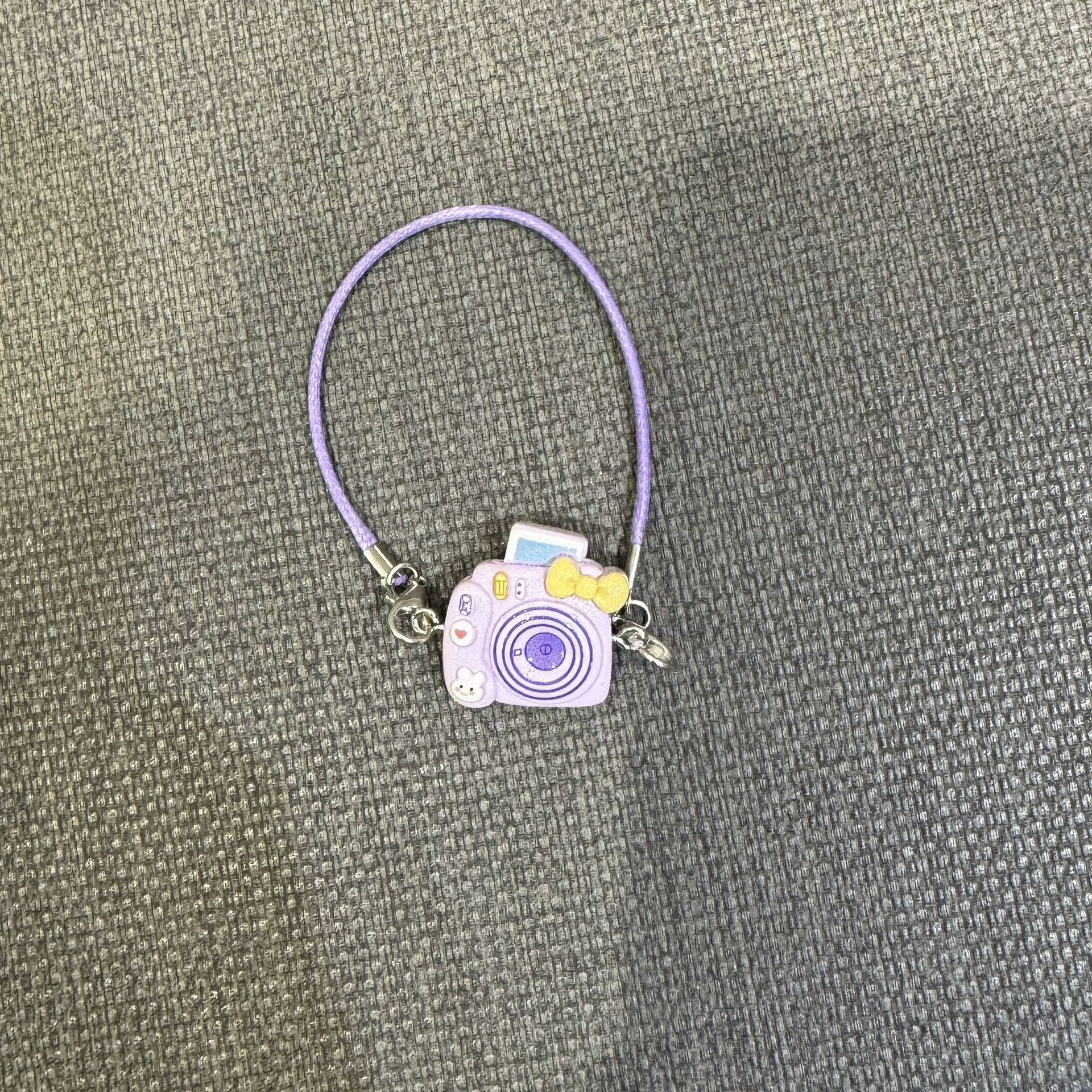 Mini Camera Pendant Charm, Cartoon Minifigure with Bow — Dollhouse Accessory, 7 Styles