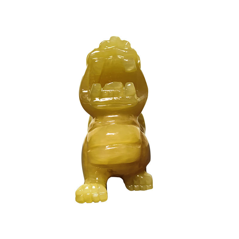 (2개) 천연 토파즈 픽시우 장식품은 다양한 크기와 스타일로 필요에 따라 조각할 수 있습니다. 집 거실용 옥의 풍요의 뿔 옥 선물