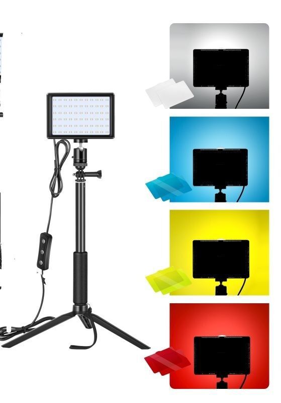 El cuadrado de tres colores convencional de Amazon se puede agregar con película de color, luz de relleno LED, luz de relleno de fotografía en vivo, luz de relleno en vivo