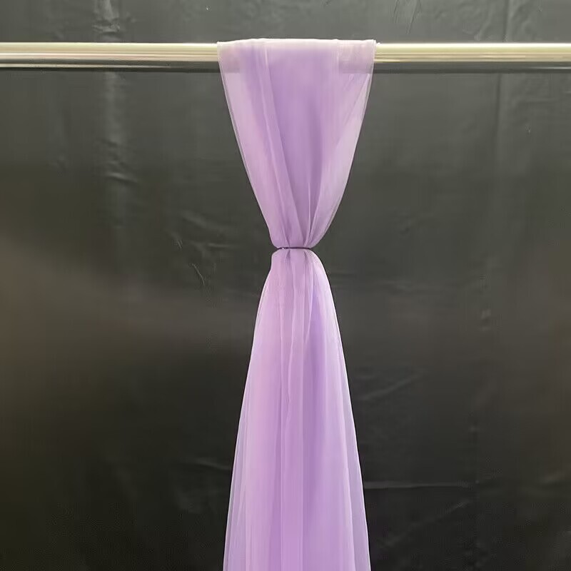 婚礼椅背装饰纱瑞士纱扶手背景装饰帷幔高密度欧根纱婚庆装扮网纱|undefined