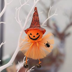Cross-border new Halloween decoration witch dress pendant pumpkin hanger ghost figure small ornament