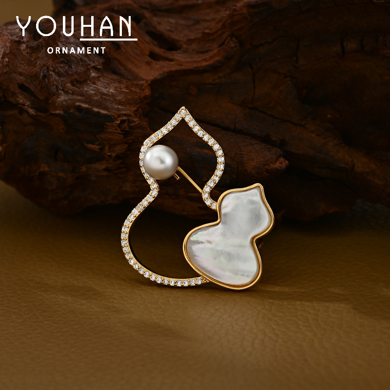 Broche de concha natural de venta caliente en vivo de Douyin