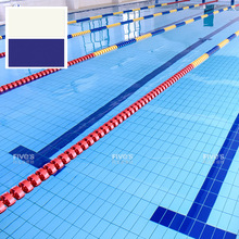 江浙滬杭州標准泳池瓷磚藍色體育館學校比賽競賽水池115x24工程磚