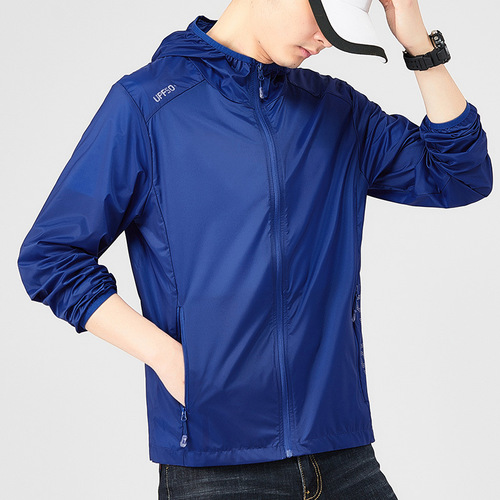 Sunscreen clothing for men, ultra-thin breathable ice silk UV protection skin-friendly clothing for summer, women's outerwear, outdoor sports windbreaker, custom-made