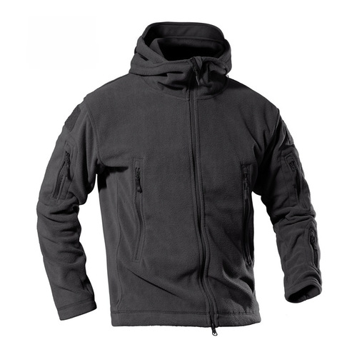 Ply-3 Outdoor Tactical Fleece Jacket Thickened Soft Shell Down Jacket with Plush Lining 