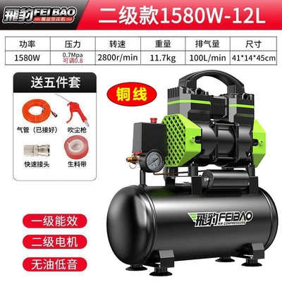 Air Compressor, Hava kompressorları - copper-wire-double-tube-1580w-12l-five-piece-set