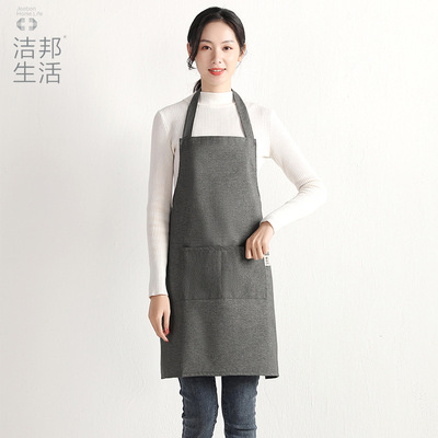 apron customized Modern minimalist Solid Sleeveless household kitchen adult Apron logo customized goods in stock wholesale