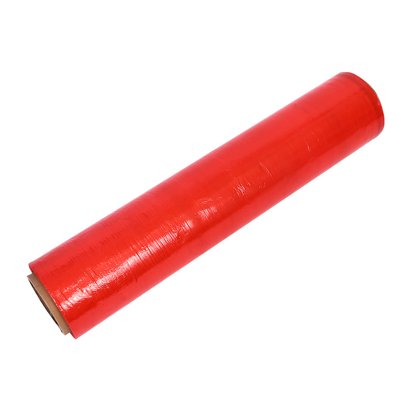 Película estirable de color personalizada PE multicolor industrial rollo grande envoltura de plástico película estirable de película plástica empaquetada