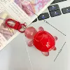 Glow-in-the-dark turtle keychain-red