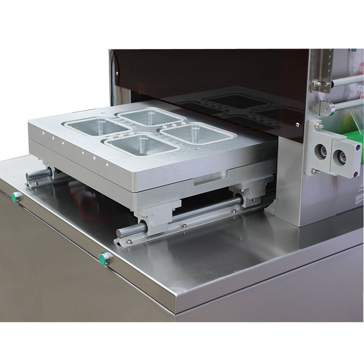 Máquina de envasado en atmósfera neumática automática de productos de pato cocido lo-mei, máquina de sellado de envasado en atmósfera neumática prefabricada al vacío tipo caja