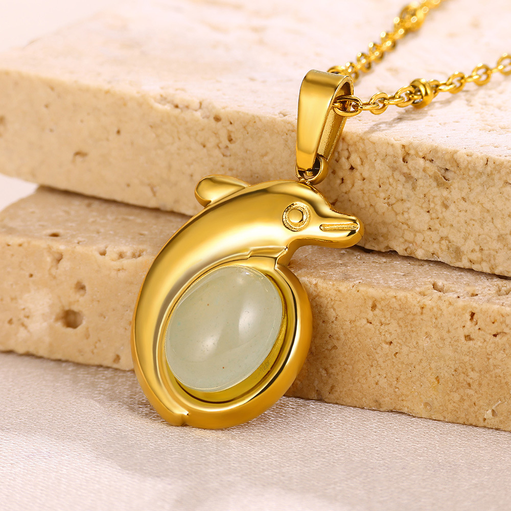 10g Weight 0.03µm-0.05µm Gold Plating Thickness PVD Coated Gold Plating Process Lobster Trigger Clasp Closure Clasp Closure Type Real Gold Plated Plating Material 304 Stainless Steel Pendant Material Pendant Necklace Classification 304 Stainless Steel Chain Material Cuban Link Chain Curb Chain, cable chain Chain Type 1 Piece Quantity Casual, Daily Occasion 304 Stainless Steel Material Cross, Dolphin Pattern All Seasons Season Women's Gender Elegant, Vintage Style Style Waterproof Non Tarnish, Plating Craft PVD Coated Real Gold Plated Cross Dolphin 304 Stainless Steel Elegant Vintage Style Waterproof Non Tarnish 304 Stainless Steel Lobster Trigger Clasp Closure Pendant Necklace 22