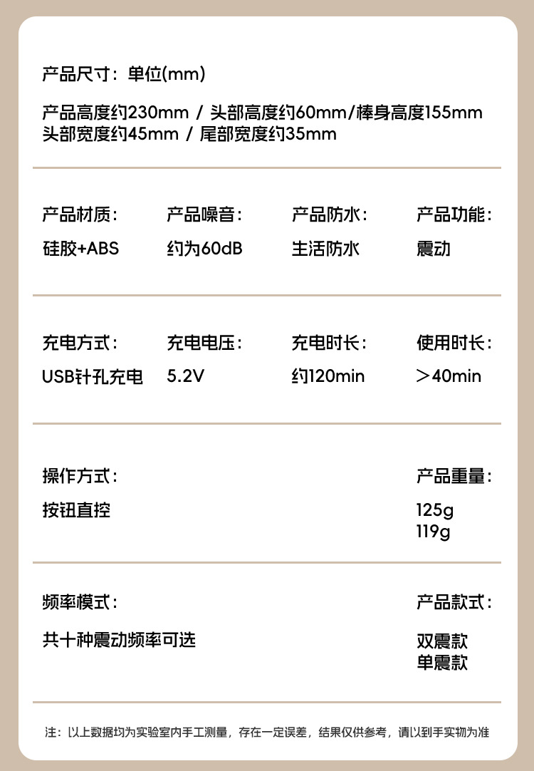 Jiuai AV Wand Vibrator for Women, Dual-Vibration Electric Massager, One-Button Control — detail image 18