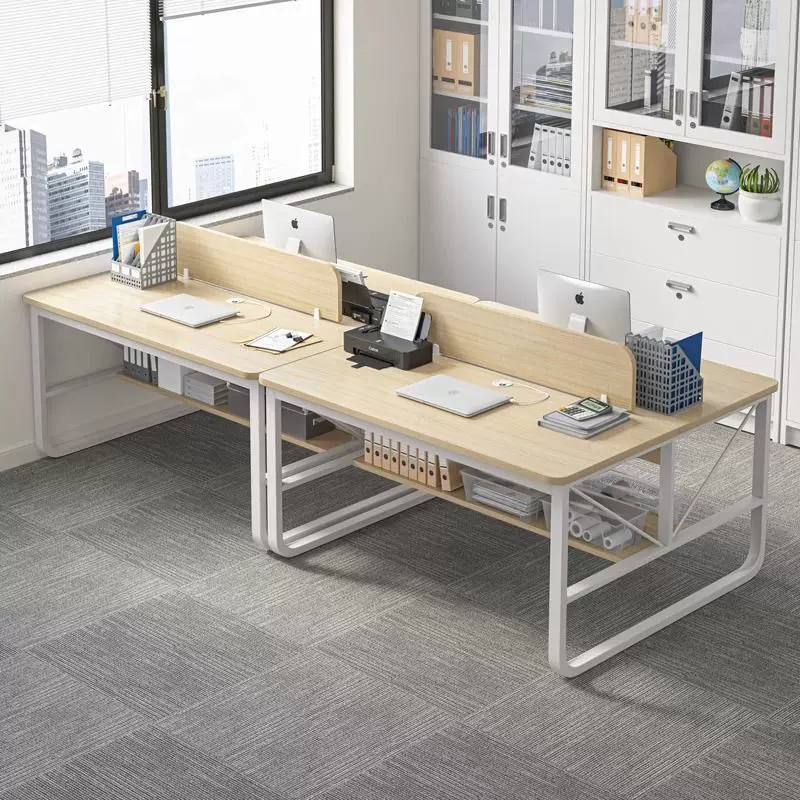 办公桌员工位职员办公室桌椅组合简约现代双人工位四人工作台桌子